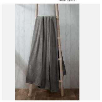 Astron Italy Κουβέρτα Καναπέ / Διακοσμητικό Ριχτάρι (130x160) Grey