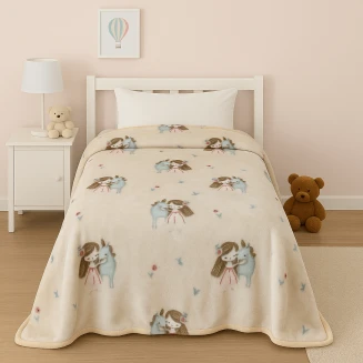 Κουβέρτα Βελουτέ Παιδική Μονή 150x220 Astron Italy Sweet Girl