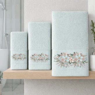Πετσέτες Σετ 3 Τεμαχίων Astron Italy Brigitte Mint