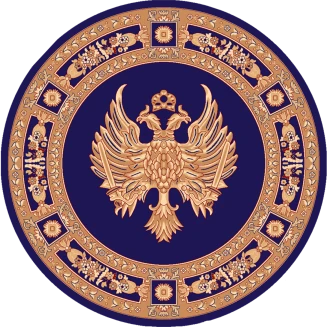 Χαλί Ροτόντα Φ 150 cm Isexan Atlantis Orthodoxia Ανοιχτά Φτερά Μπλέ