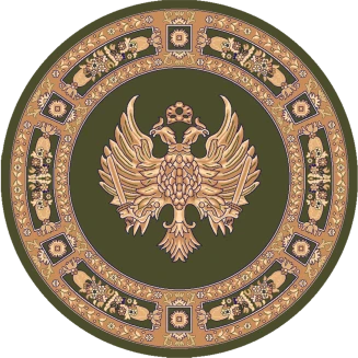 Χαλί Ροτόντα Φ 150 cm Isexan Atlantis Orthodoxia Ανοιχτά Φτερά Πράσινο