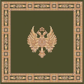 Χαλί 300x300 Isexan Atlantis Orthodoxia Ανοιχτά Φτερά Πράσινο