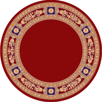 Χαλί Ροτόντα Φ 200 cm Isexan Atlantis Orthodoxia Χωρίς Αετό Κόκκινο