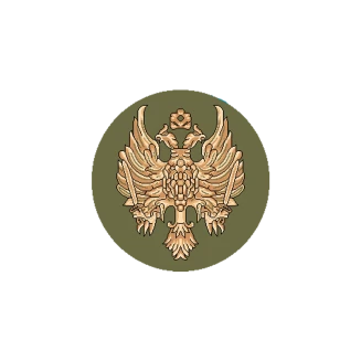 Χαλί Ροτόντα Φ 060 cm Atlantis Orthodoxia Ανοιχτά Φτερά Πράσινο