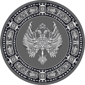 Χαλί Ροτόντα Φ 250 cm Atlantis Orthodoxia Ανοιχτά Φτερά Γκρί