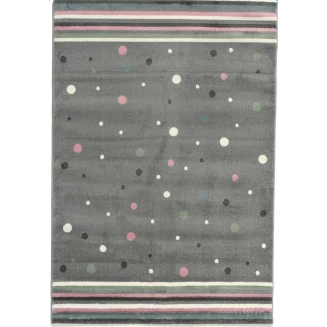 Χαλί Παιδικό 133x195 Isexan Atlantis Carousel 1285 Γκρί Αστεράκια