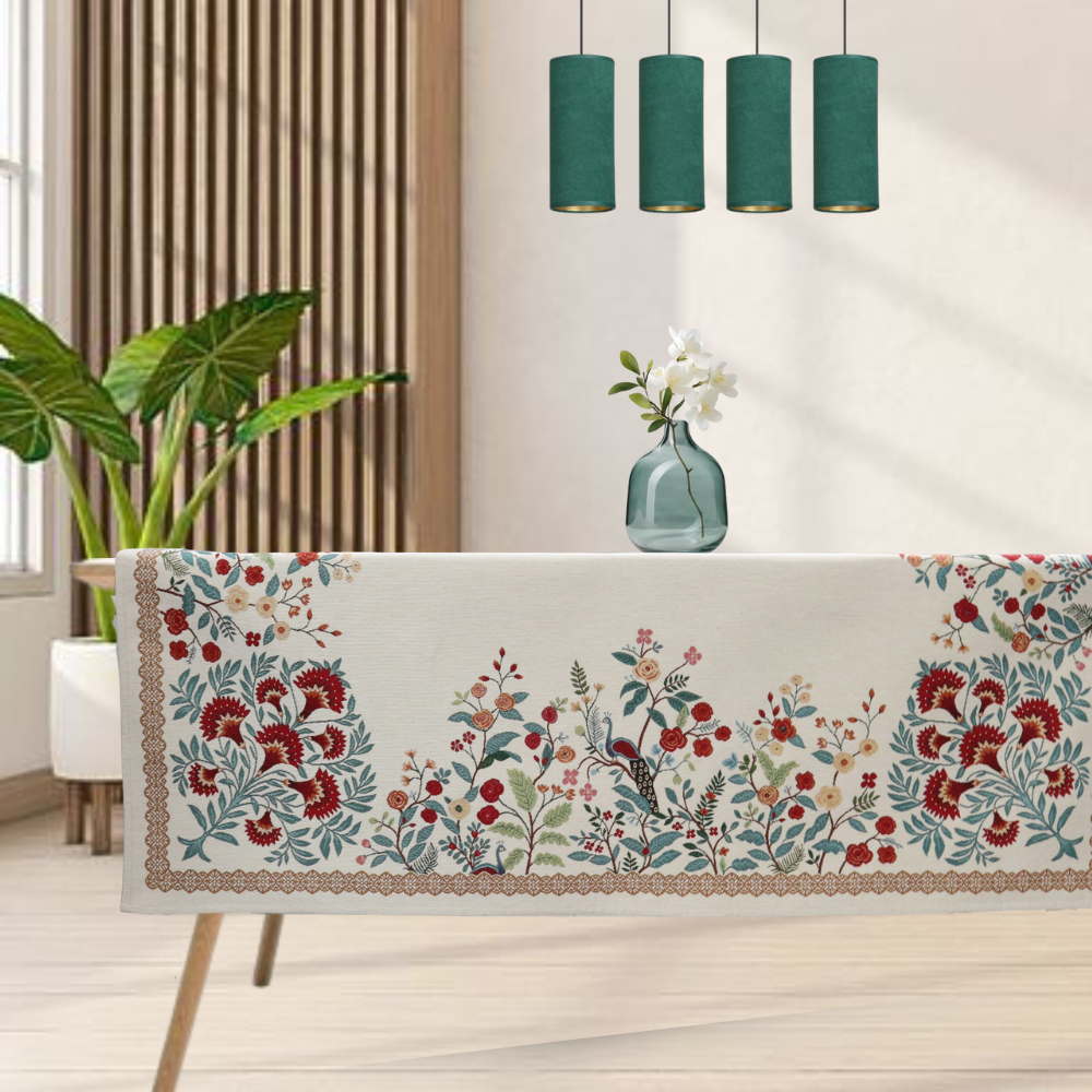 Τραπεζομάντηλο Ροτόντα R180 Dimeco Στόφα Panel Mist