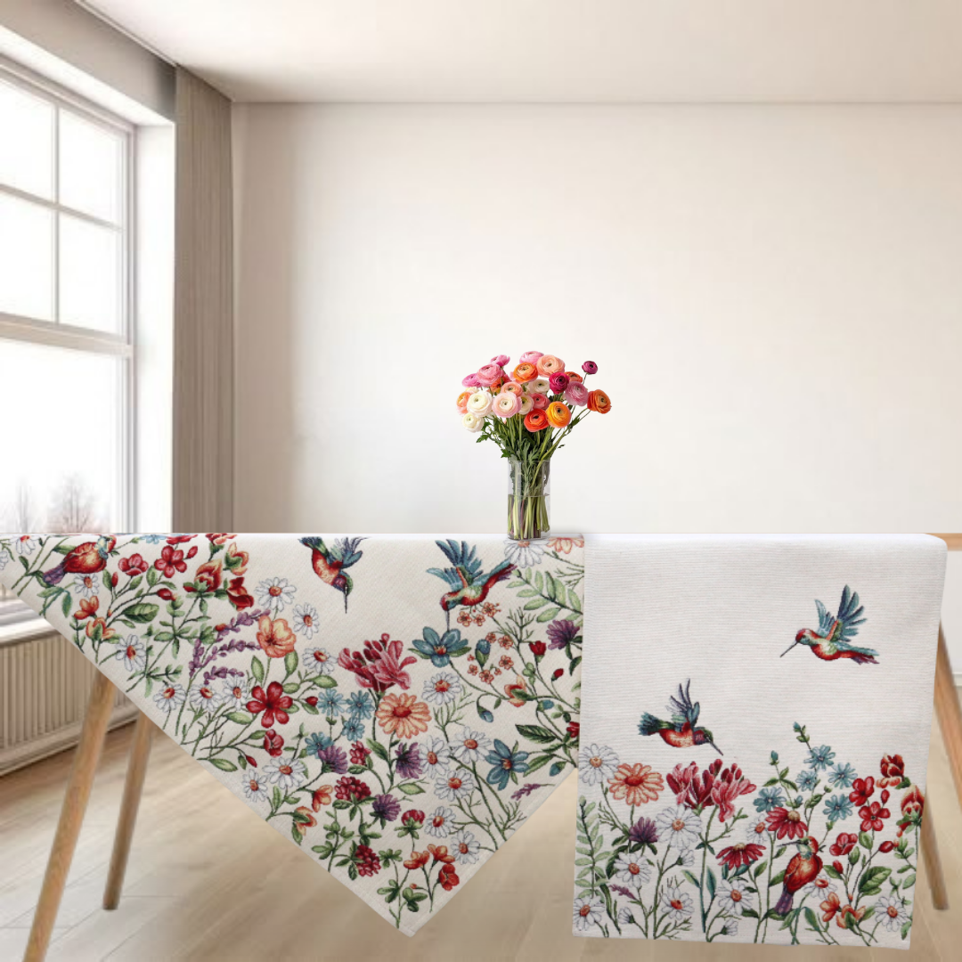 Σετ Σεμέν/Πετσετάκια 3 Τεμαχίων Στόφα Panel Dimeco Bloom