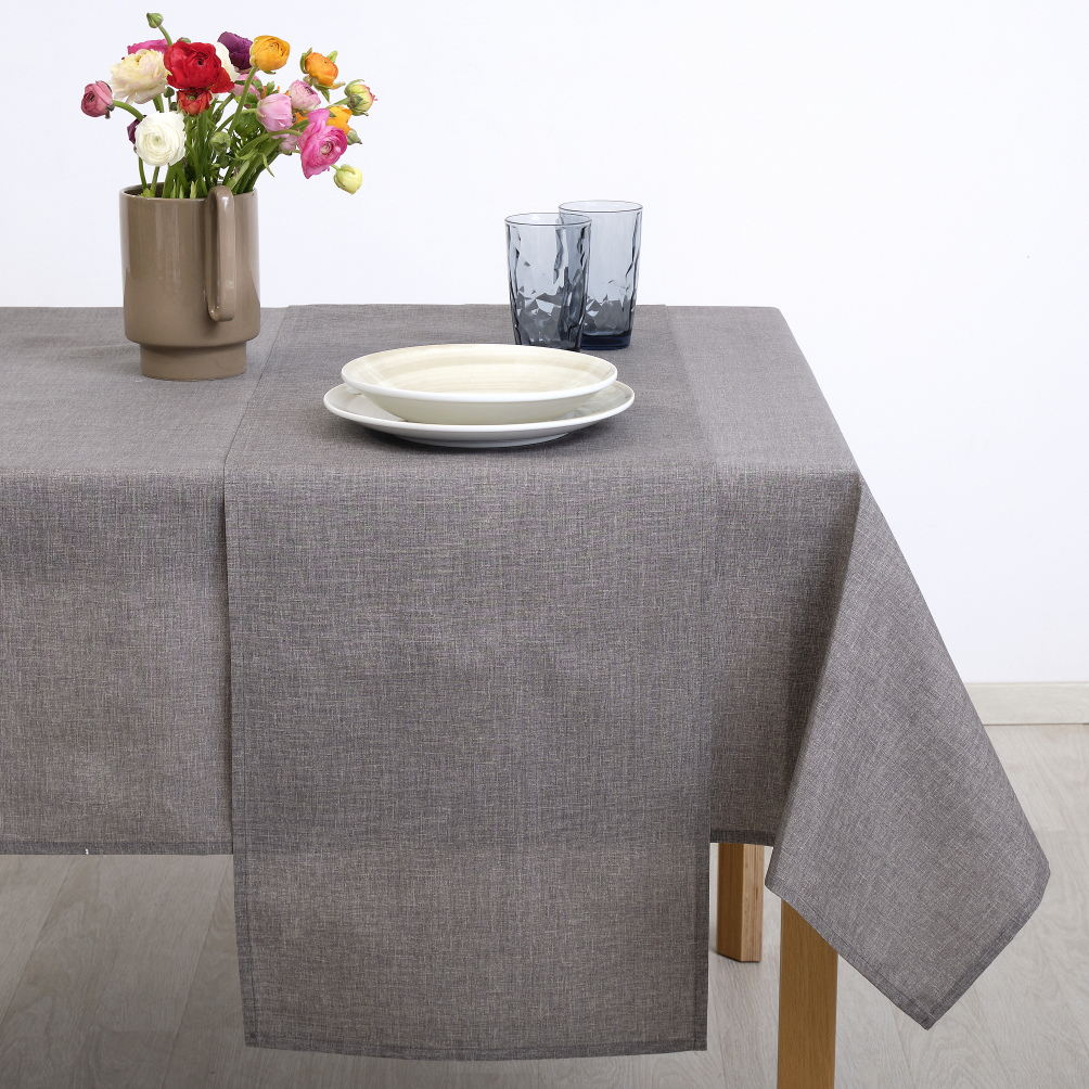 Καρέ 85x85 Dimeco Τυπωτό Λονέτα Μονόχρωμο 5403 Grey