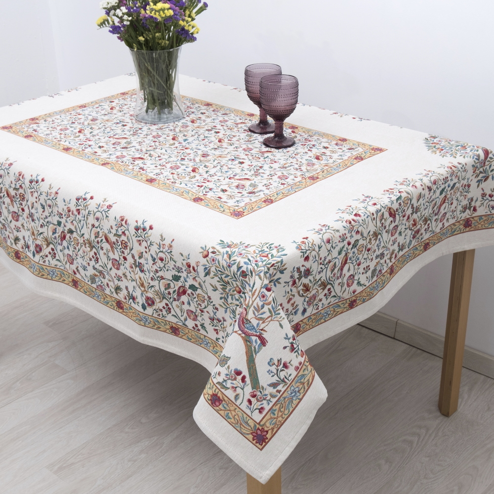 Τραπεζομάντηλο Ροτόντα R180 Dimeco Στόφα Panel Alina Beige