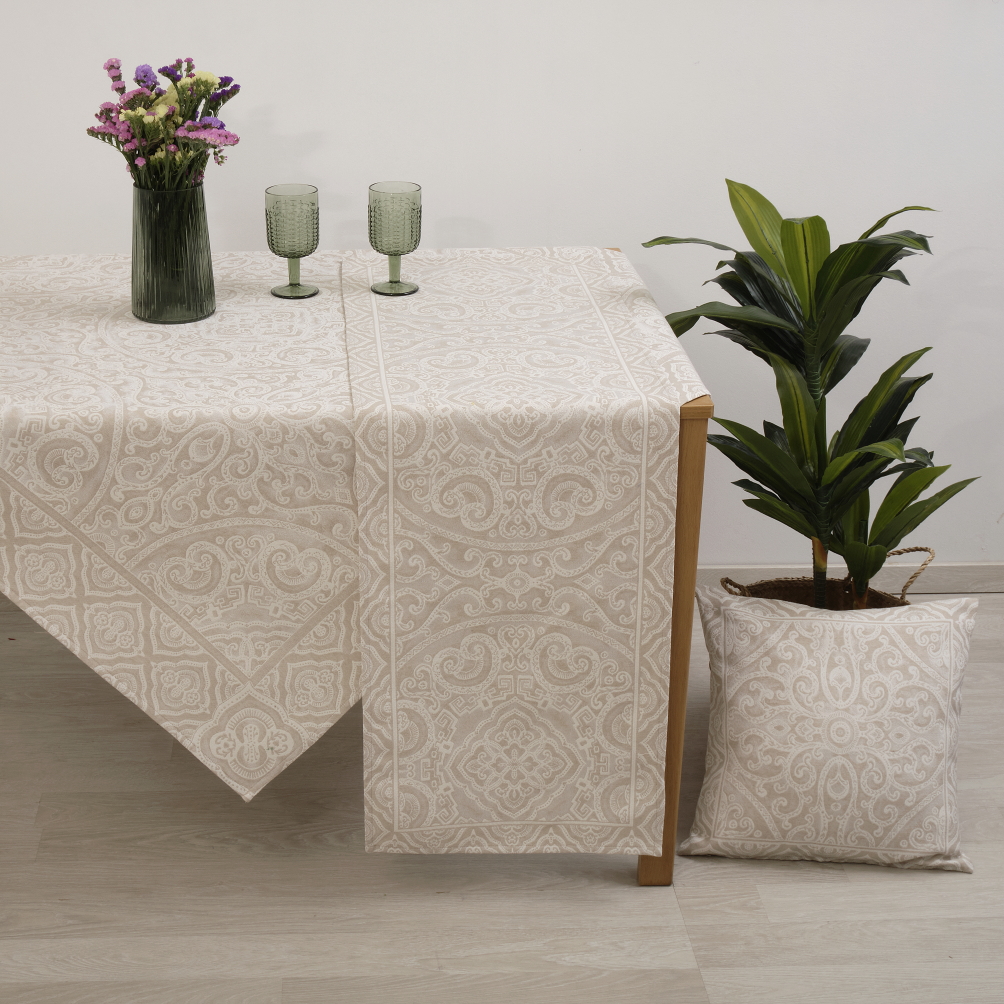 Καρέ Στόφα Panel 100x100 Dimeco Capri Beige