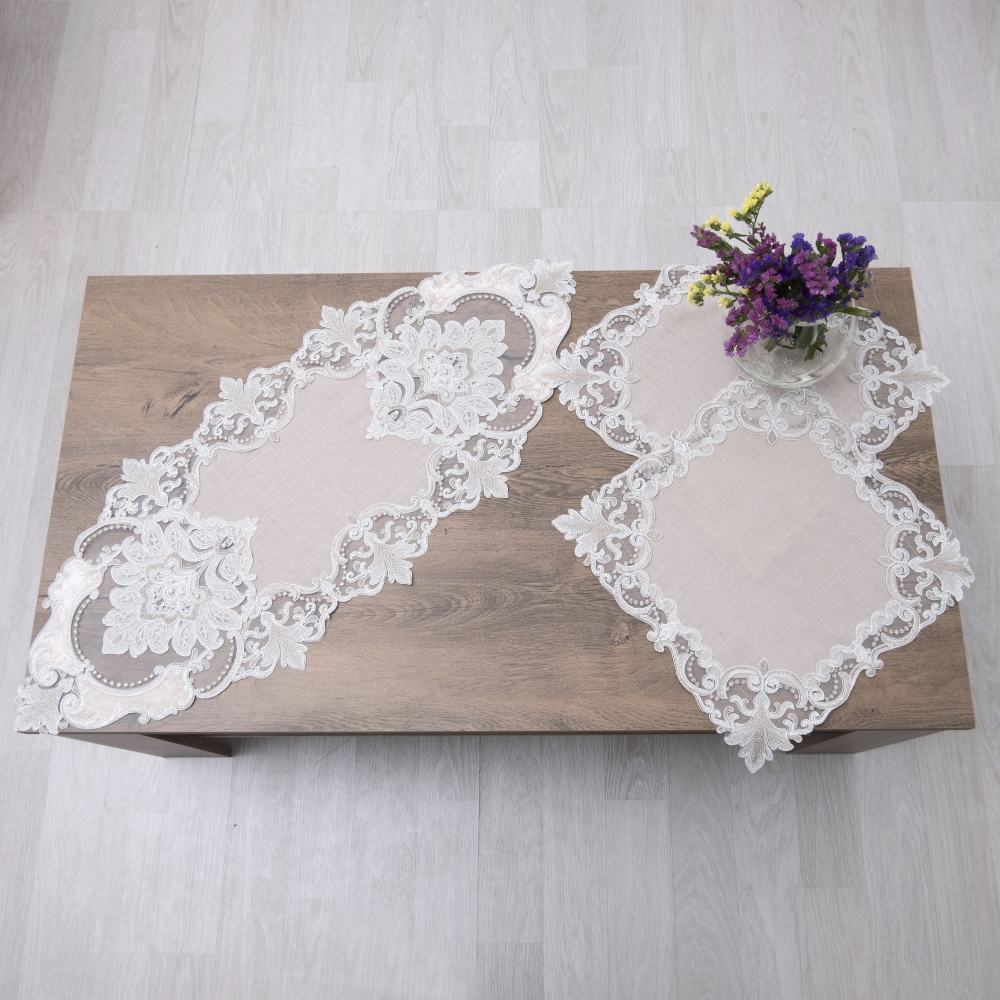 Σετ Κέντημα 5 Τεμαχίων Dimeco 2134 Beige