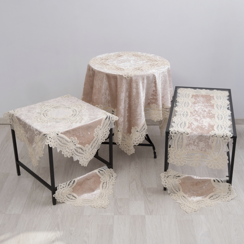Σετ Κέντημα 5 Τεμαχίων Dimeco 9131 Beige