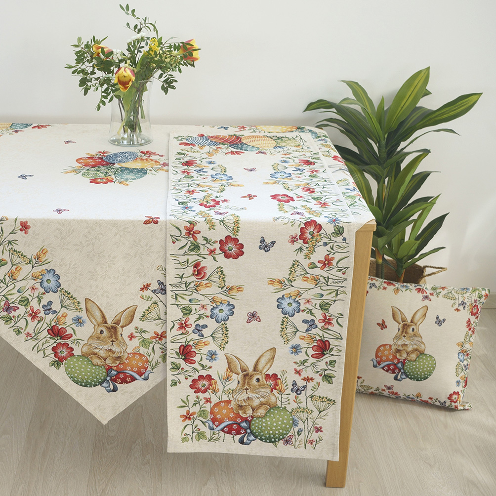 Σετ Σεμέν-Πετσετάκια Στόφα Panel 3 Τεμαχίων Dimeco Easter Bunny