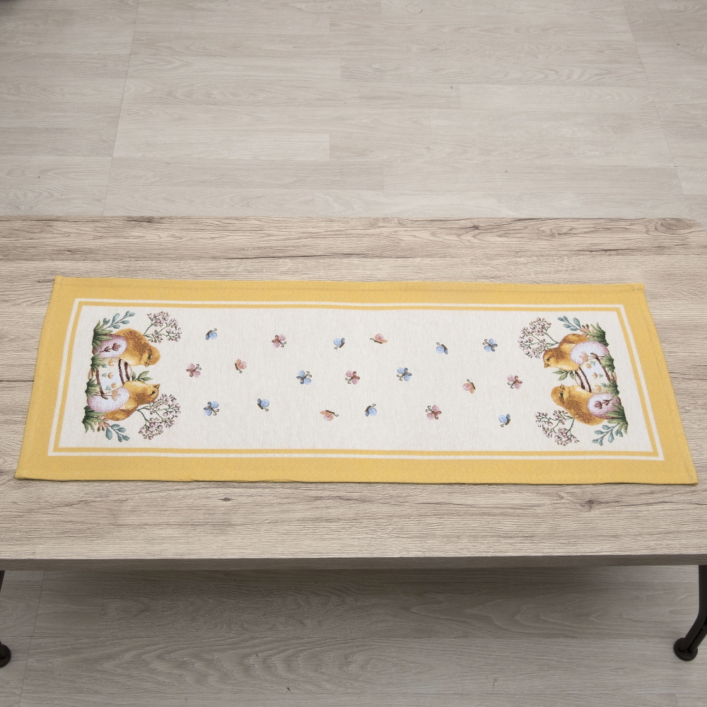 Τραβέρσα Runner Στόφα 45x140 Dimeco Easter Chick