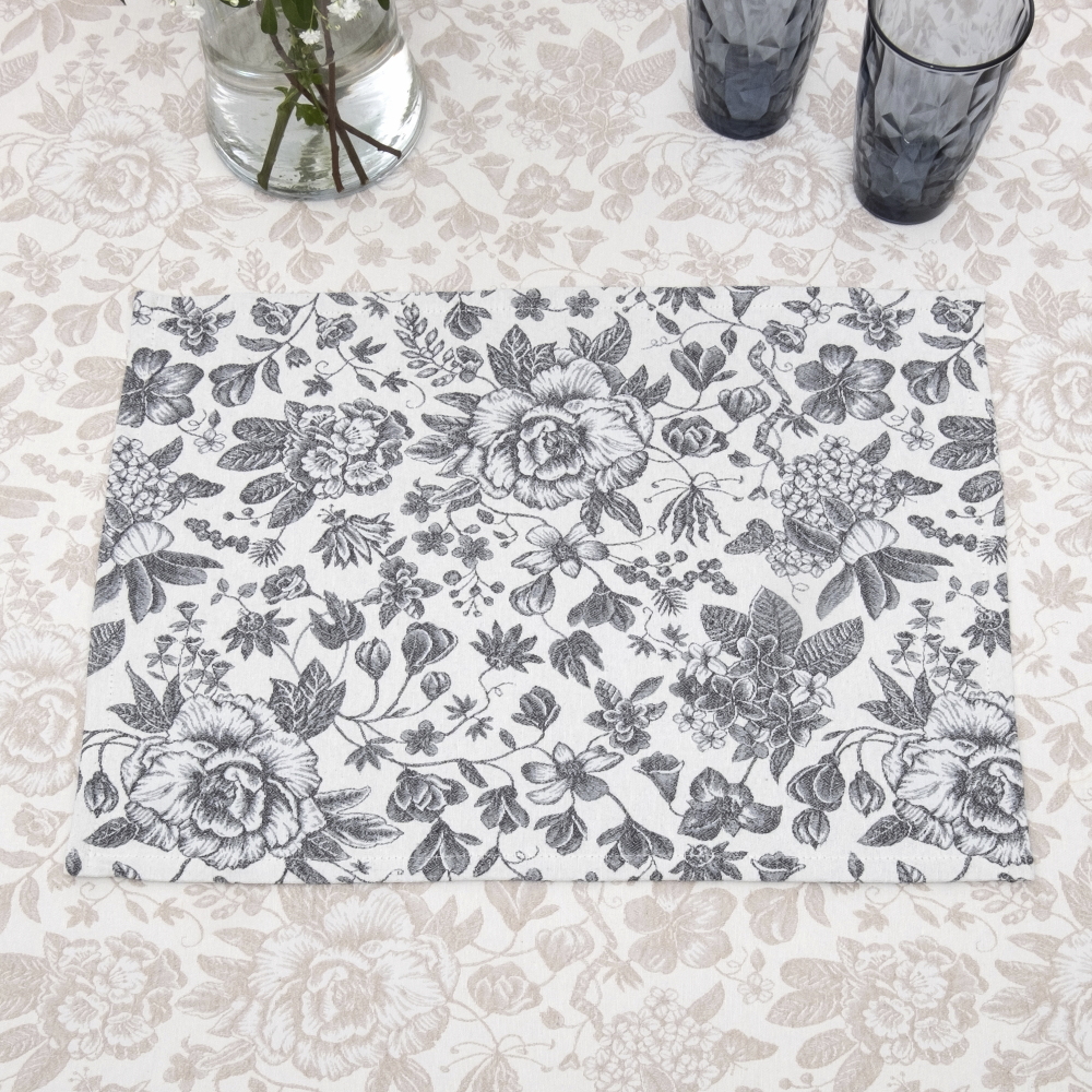 Σουπλά  Στόφα Allover 35x50  Dimeco Sicily  Grey