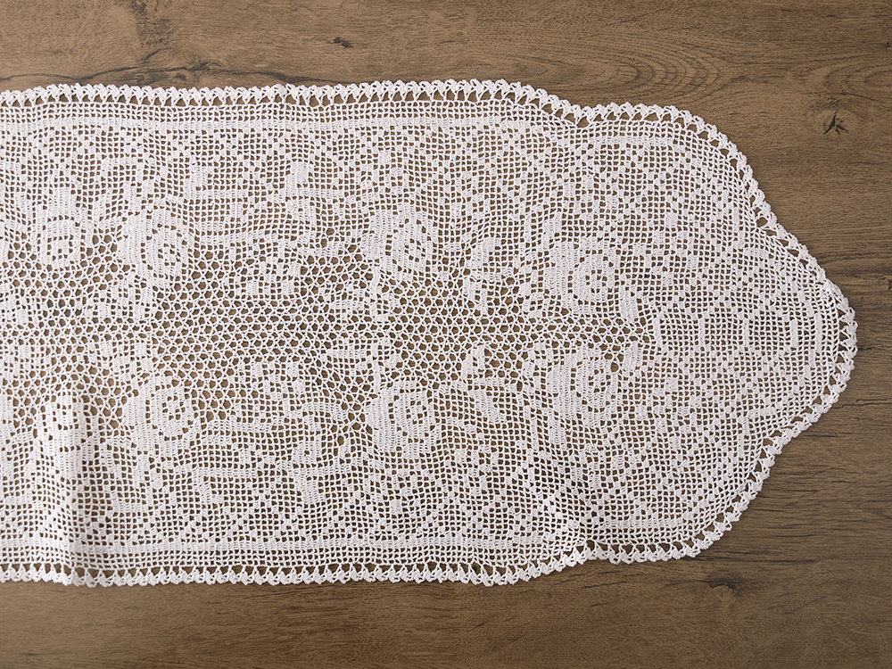 Runner xειροποίητο 38x115 1178 White Dimeco
