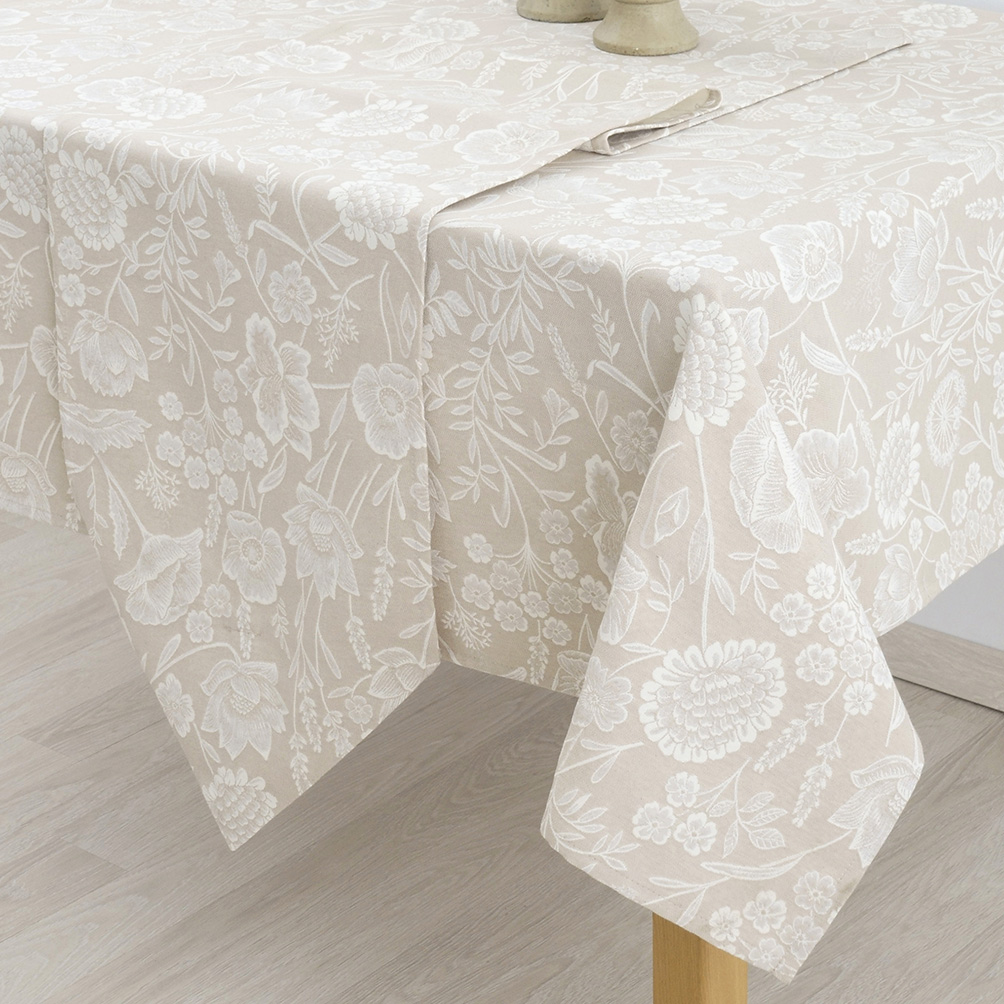 Τραπεζομάντηλο Στόφα Allover 135x180 Dimeco 8095 Beige