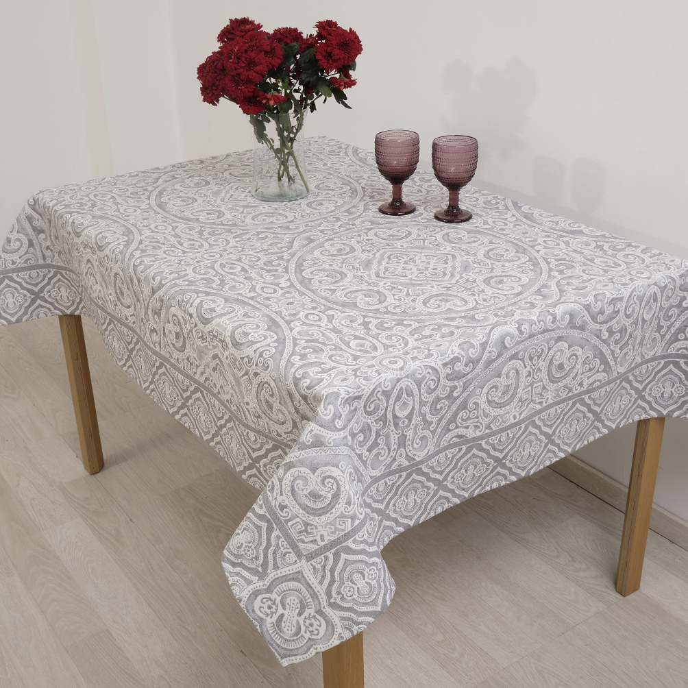 Τραπεζομάντηλο Στόφα Panel 140x140 Dimeco Capri Grey