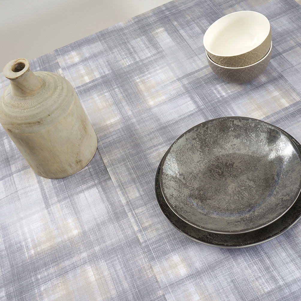 Tραπεζομάντηλο 135x180 Dimeco Check Grey