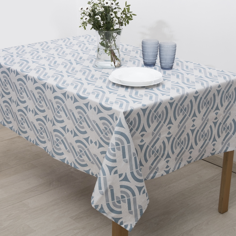 Tραπεζομάντηλο 140x260 Dimeco Nora Blue