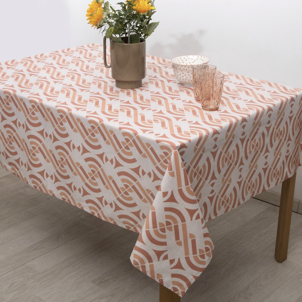 Tραπεζομάντηλο 140x260 Dimeco Nora Terracotta