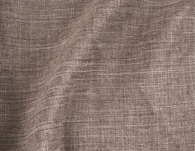 Κουρτίνα Σχ.Cationic 140x260cm έτοιμη ραμμένη με κρίκους 100% pol. Taupe