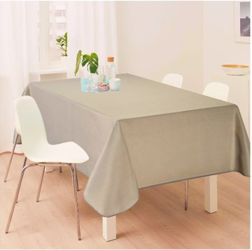 Τραπεζομάντηλο αλέκιαστο μονόχρωμο beige 100%pol. Beige