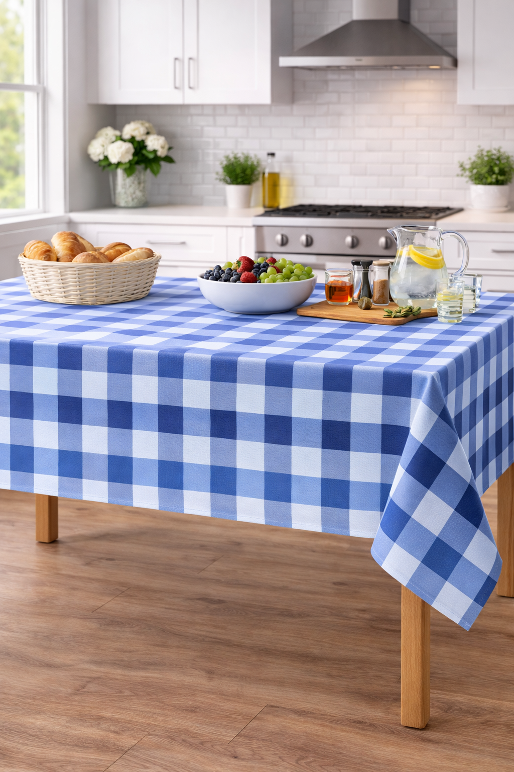 Τραπεζομάντηλο φαγητού Σχ. 6997 polyester/cotton Blue