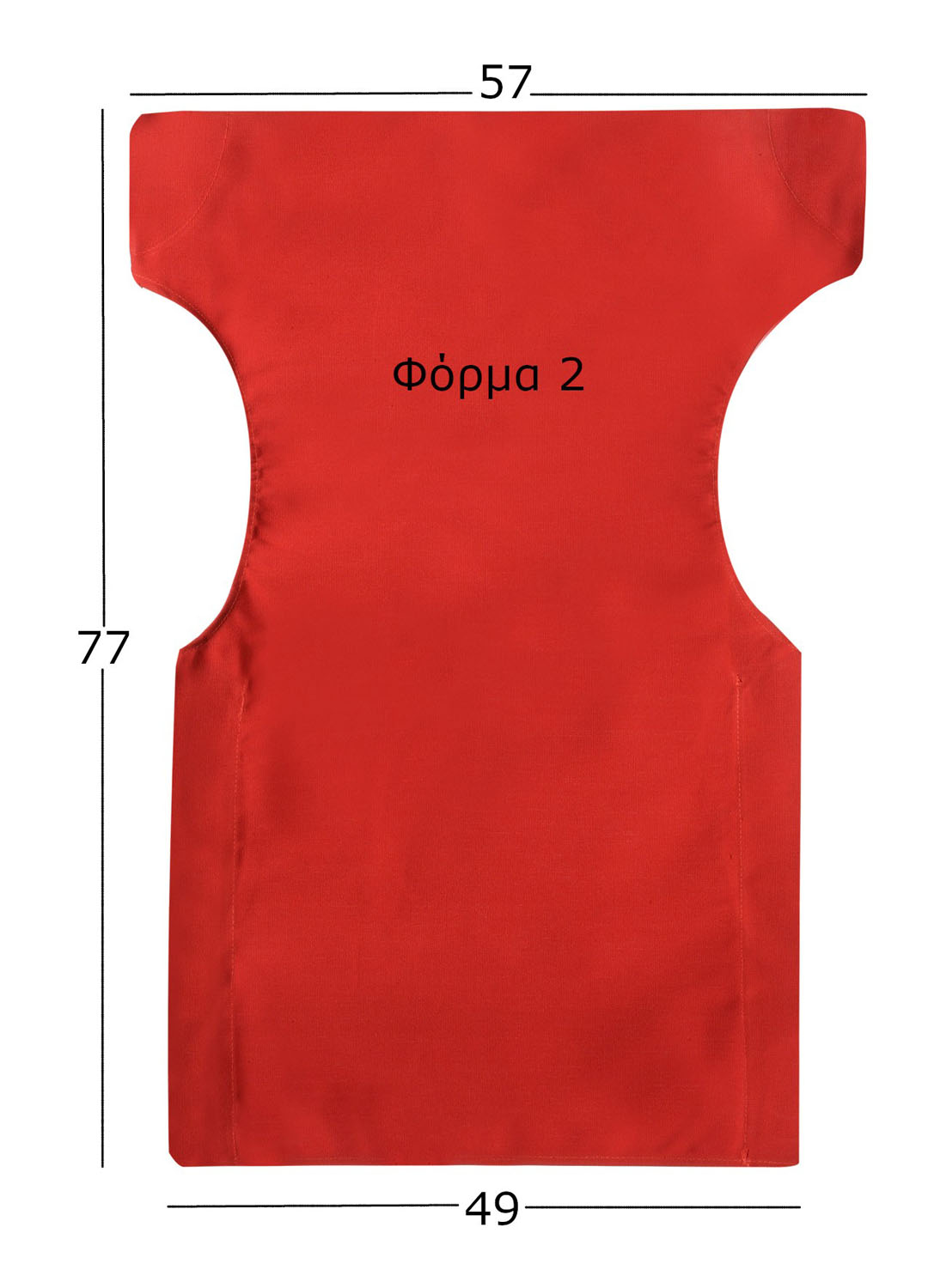 Ανταλλακτικό Πανί Καρέκλας Σκηνοθέτη 49x77x57 Φόρμα 2 Καραβόπανο ΚΠ19 Politishome Σκούρο Γκρί