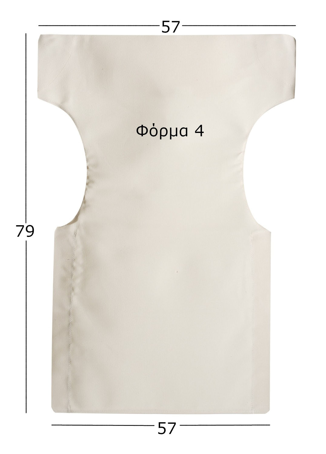 Ανταλλακτικό Πανί Καρέκλας Σκηνοθέτη 57x79x57 Politishome Κροκί