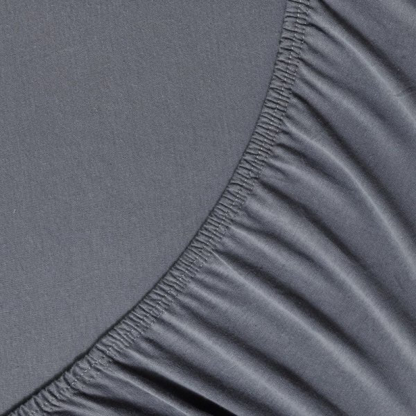 Σεντόνι με λάστιχο Jersey 100x200+40 Charcoal Grey
