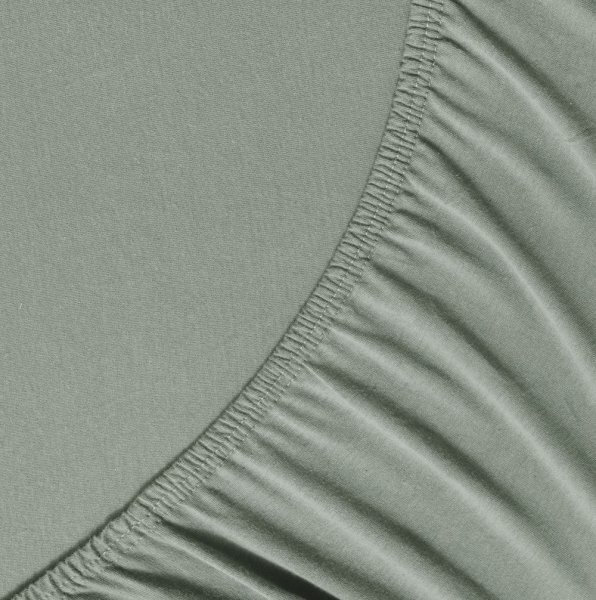 Σεντόνι με λάστιχο Jersey 100x200+40 Cool Khaki