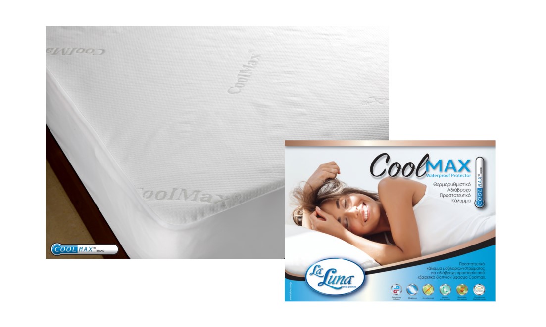 Κάλυμμα Στρώματος Aδιάβροχο  180x200+30-40 La Luna Coolmax