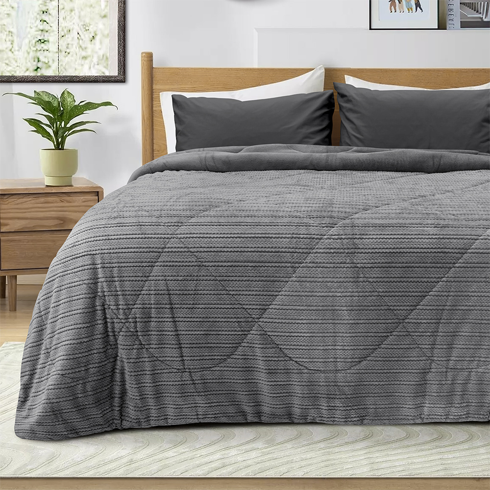 LINO ΚΟΥΒΕΡΤΟΠΑΠΛΩΜΑ STACY GREY 220X240