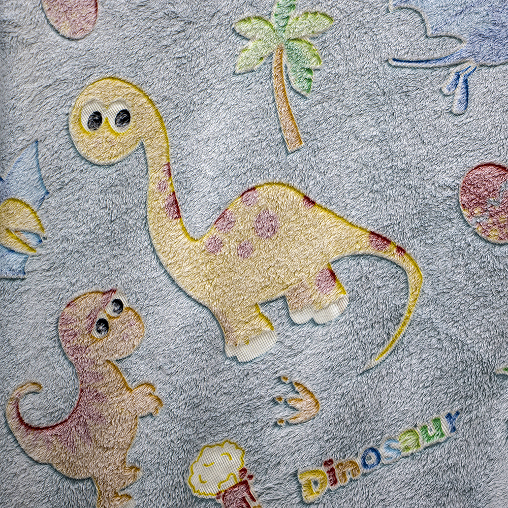 LINO ΚΟΥΒΕΡΤΑ FLEECE SHERPA ΦΩΣΦΟΡΙΖΕ VOLCANO GREY-CIEL 160X220