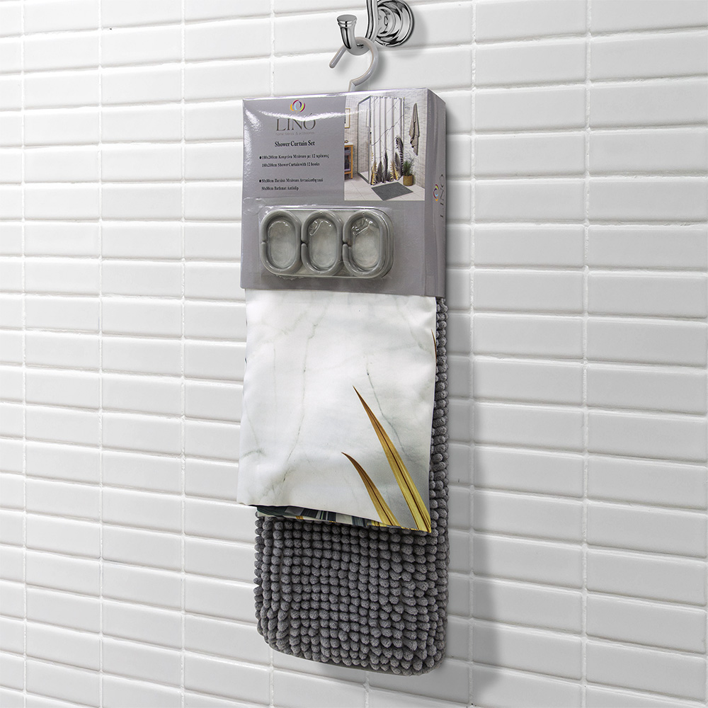 LINO ΚΟΥΡΤΙΝΑ ΜΠΑΝΙΟΥ FRAME 180X200