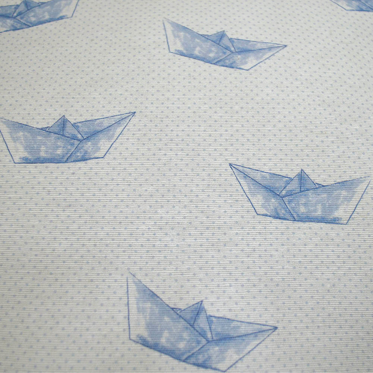Μαξιλαροθήκη Διακοσμητική 45x45 Lino Paper Boat 601 Blue