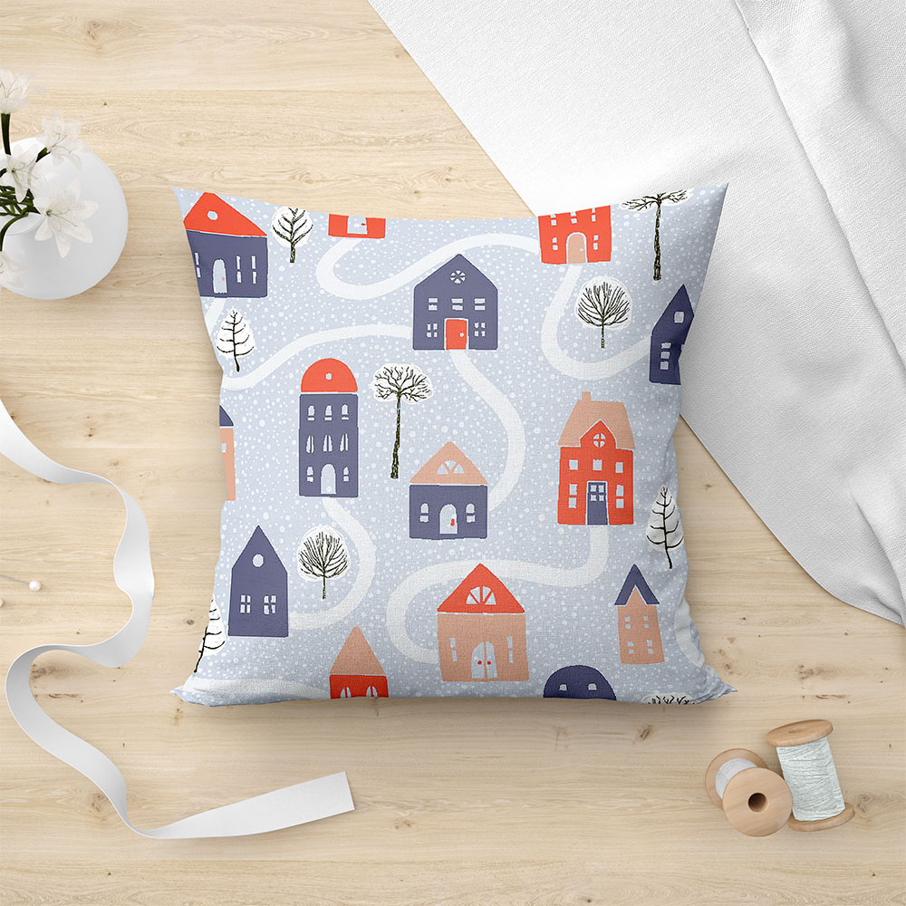 Μαξιλαροθήκη Διακοσμητική 45x45 Lino Aspen 601 Blue