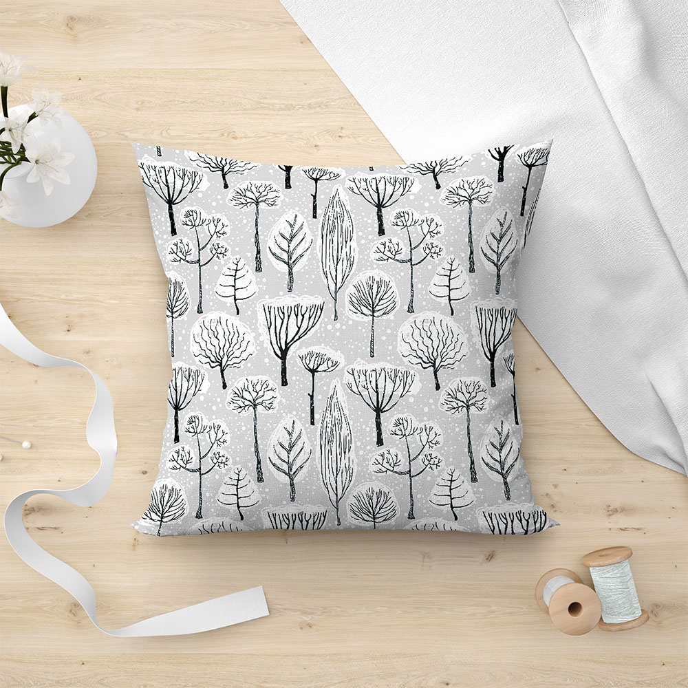 Μαξιλαροθήκη Διακοσμητική 45x45 Lino Betula 801 Grey