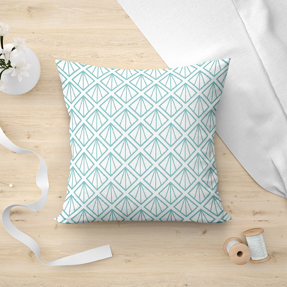 Μαξιλαροθήκη Διακοσμητική 45x45 Lino Mayabeque 601 Aqua