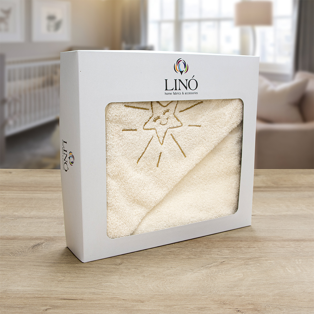 LINO ΚΑΠΑ SMILEY SUN ECRU 75X75