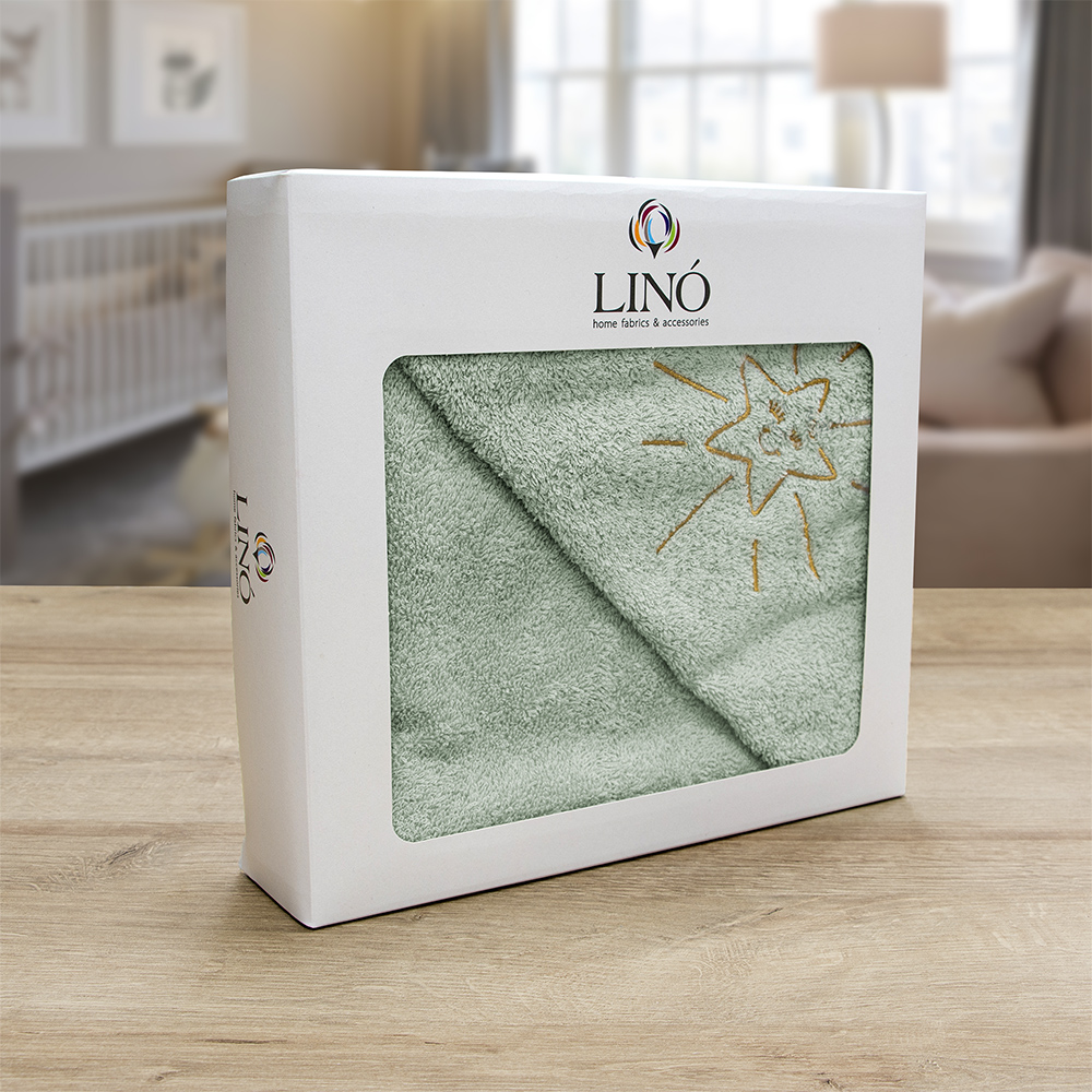 LINO ΚΑΠΑ SMILEY SUN MINT 75X75