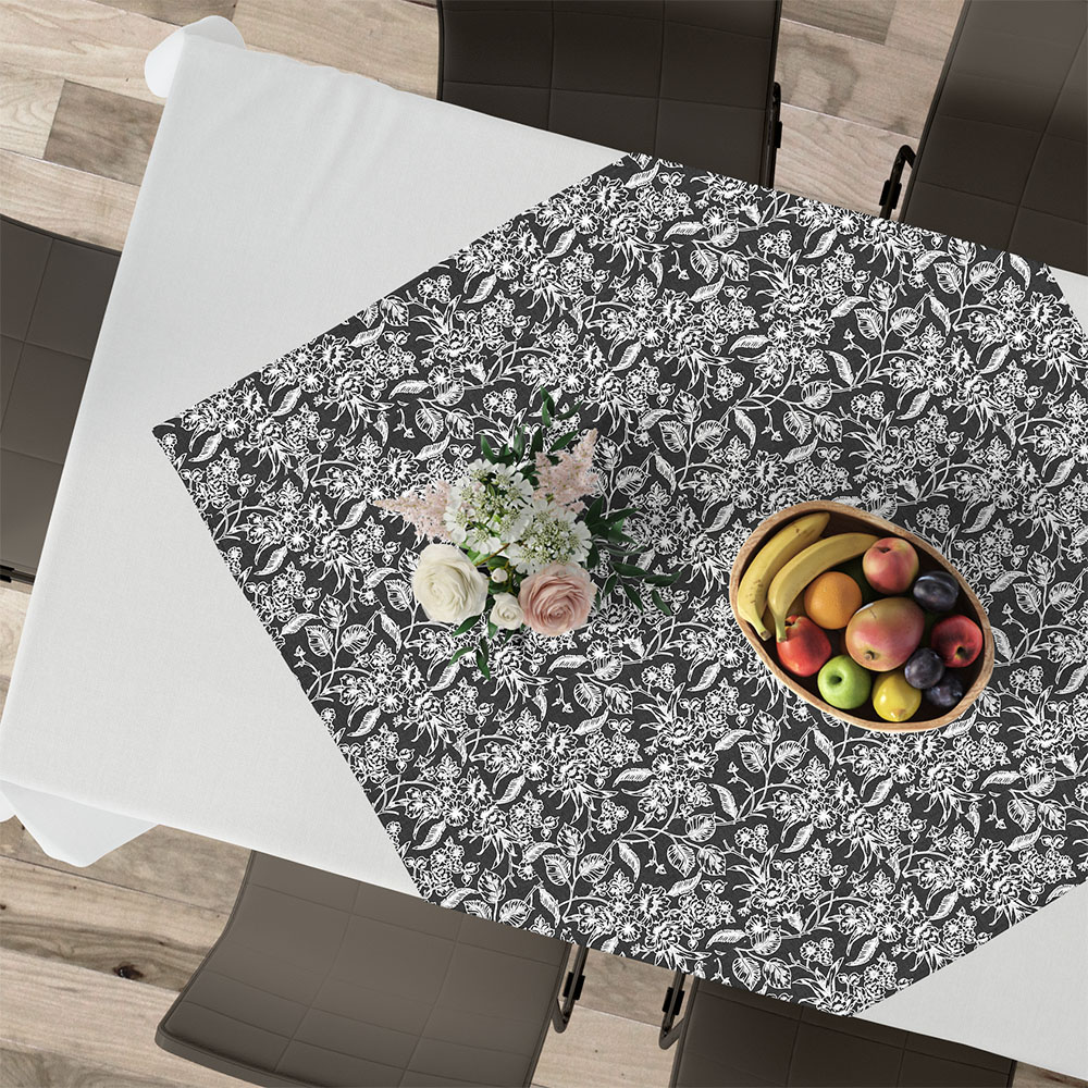 Καρέ 90x90 Lino Izal 801 Black