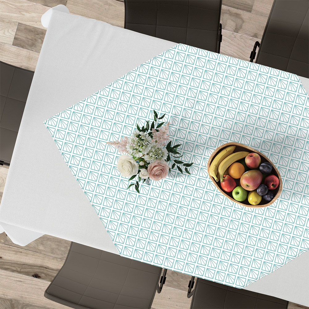 Καρέ 90x90 Lino Mayabeque 601 Aqua