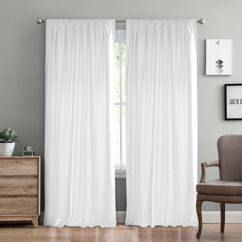 Κουρτίνα Με Τρέσα 140x280 Lino Samos C90901 White