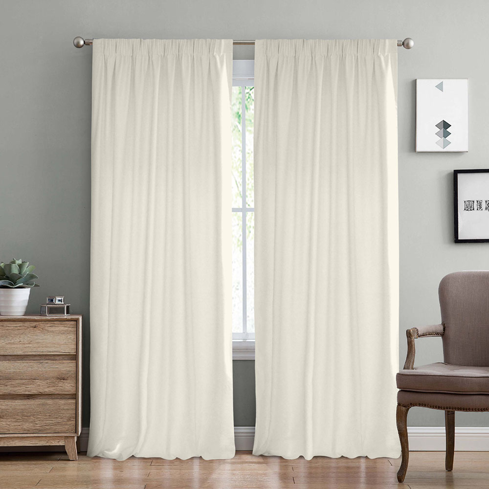 Κουρτίνα Με Τρέσα 140x280 Lino Samos C91012 Cream