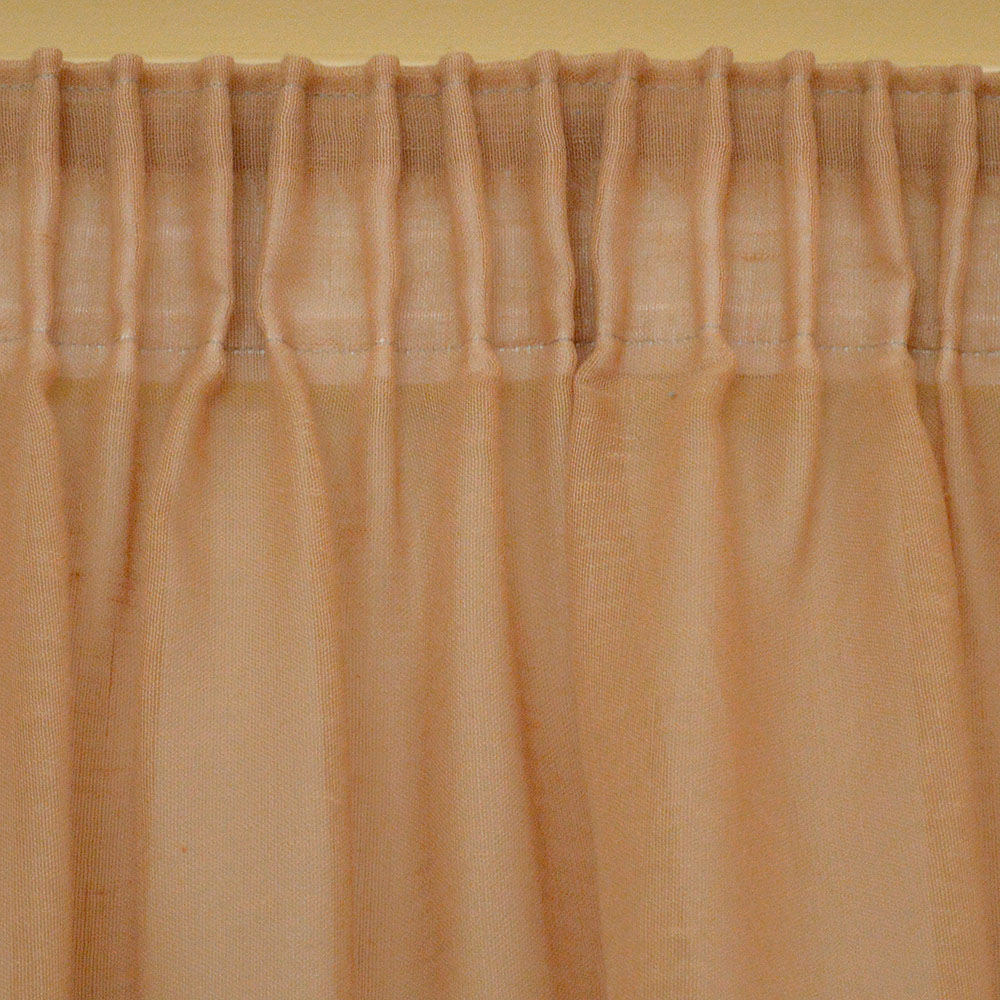 Κουρτίνα Με Τρέσα 145x295 Lino Line  502 Terracotta