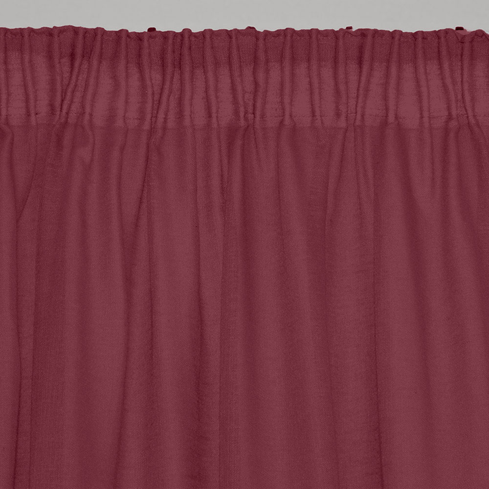 Κουρτίνα Με Τρέσα 145x295 Lino Line  402 Wine