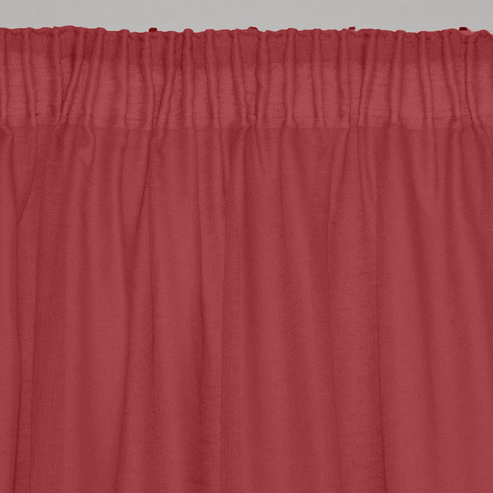 Κουρτίνα Με Τρέσα 145x295 Lino Line  401 Red